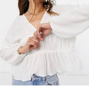Textured smock top